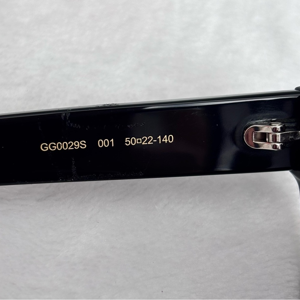 GUCCI GG0029S Black Oversize Square Fashion Sunglasses--NEW - Picture 12 of 15
